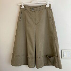 Parthenis women's culottes, tan, size S from Mykonos